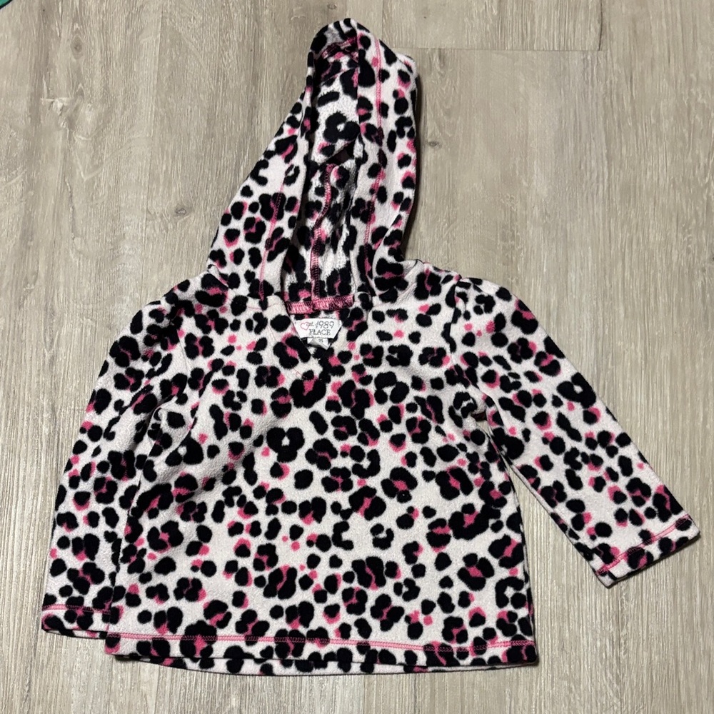1989 Place Pink and Black Leopard Print Hoodie